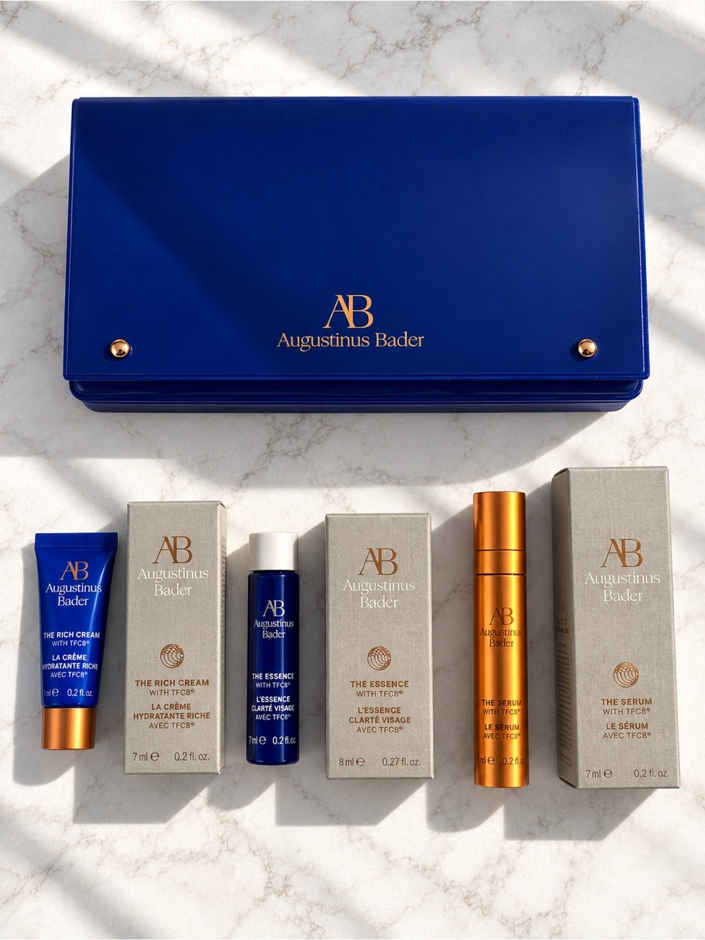 $350 Augustinus Bader Skincare Set Bundle Riche Cream + The Essence + The Serum
